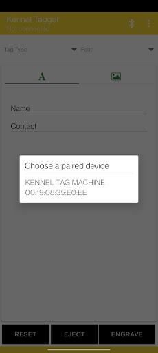 Kennel Tag Machine Screen 2