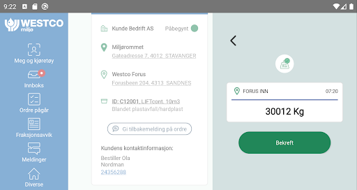 Westco Miljø Intern Screen 3