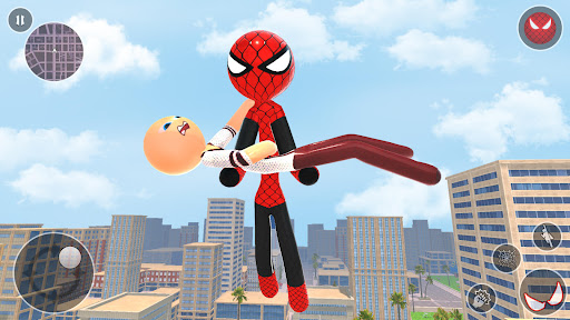 Spider stickman rope hero War