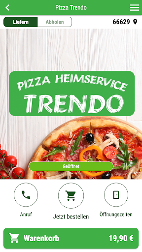 Android application Pizza Trendo screenshort