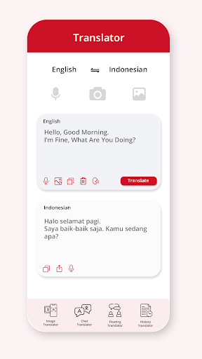 Indonesian English Translator Screen 2