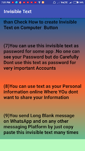Invisible Text Screenshot