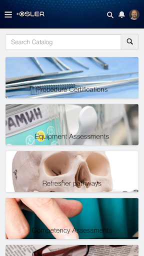 Osler ePortfolio Screen 2
