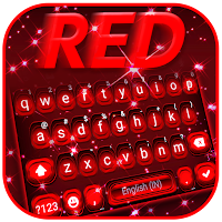 Тема для клавиатуры Red Glow 3D