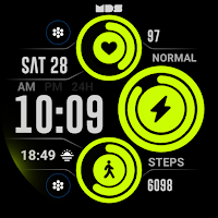 MDS 180 Digital Watch Face APK 電影海報圖片