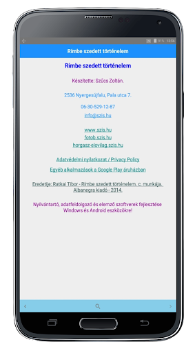 Rímbe szedett történelem Screenshot