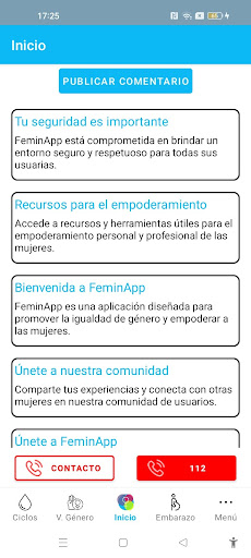 Android application FeminApp screenshort