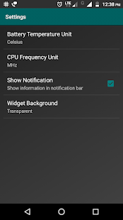 Widget - CPU | RAM | Tangkapan Layar Baterai