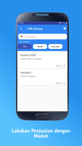 Aplikasi Kasir Toko Sepatu Plus Keuangan