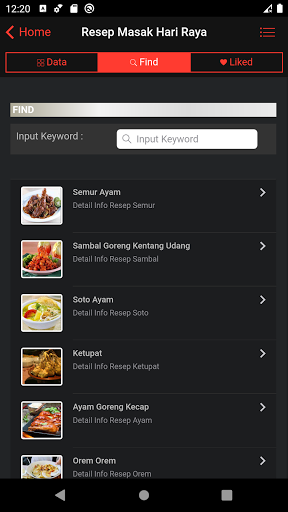 Recipe for various Hari Raya d Screen 3