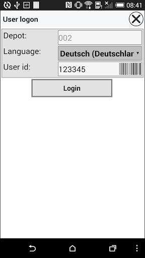 Android application Asset Tracking Phoenix Pharma screenshort