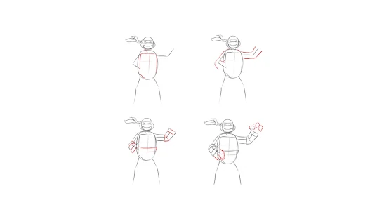 Как рисовать черепашек ниндзя