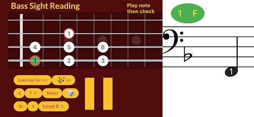 Bass Guitar Sight Reading Screen 2