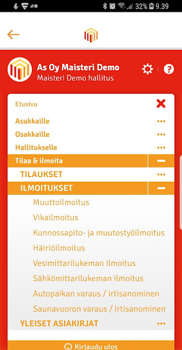 Asunto Maisteri Screen 2
