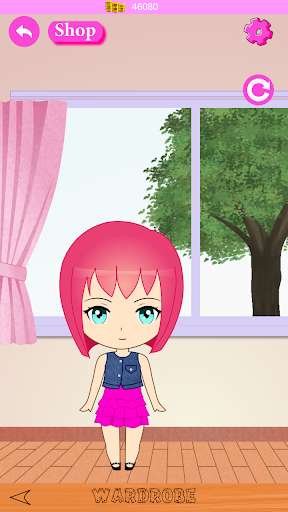 Android application Chibi Anime Dress Up Game screenshort