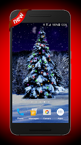 Snowy Christmas Tree 3D 3