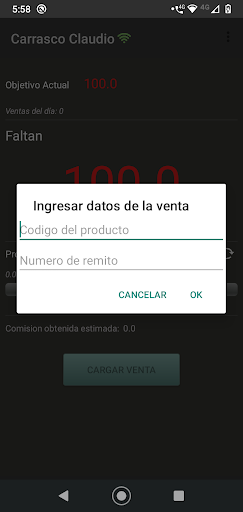 Gestión de Vendedores Screen 2