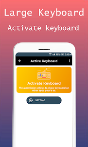 Large keyboard for android