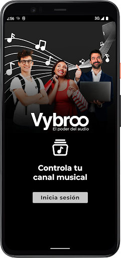 Android application Vybroo - El poder del audio screenshort