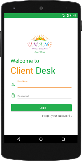 Android application Umang Investments screenshort