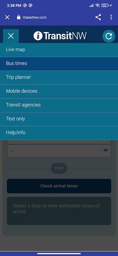 Kayak Public Transit Screen 2