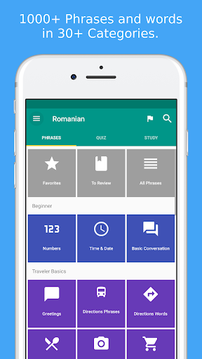 Android application Simply Learn Romanian screenshort