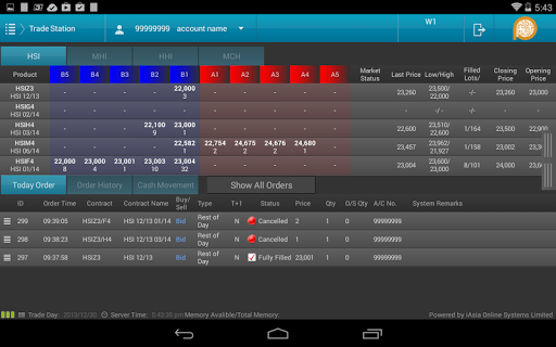 PT Mobile Trader (AE) Screen 2