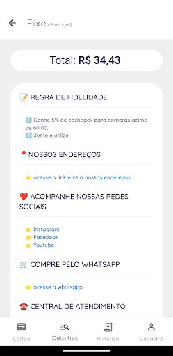 Fidelidade Fixe CRM Screen 3