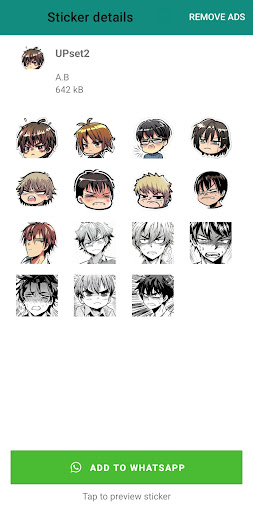Android application OtakuMood Stickers screenshort