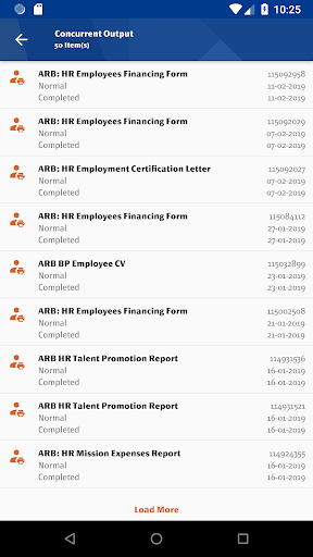 Screenshot of SAHL App for HR Services