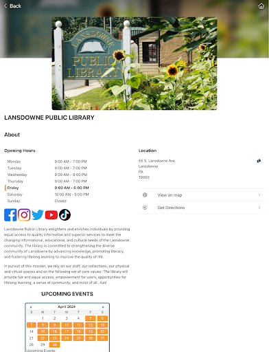 Screenshot of Delaware County Libraries