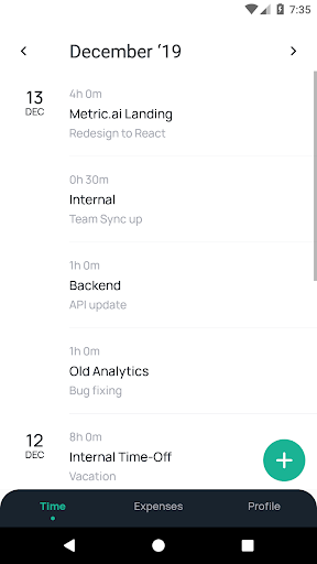 Metric.ai Screen 2