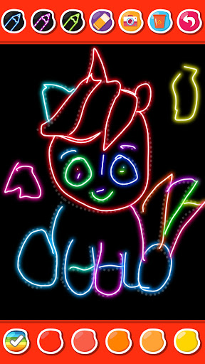 Android application Coloring and learn kids doodle screenshort
