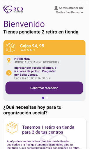 Red de Alimentos Screen 3
