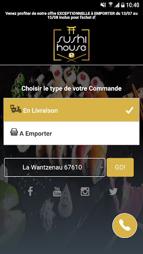 Android application Sushi House Bischheim screenshort