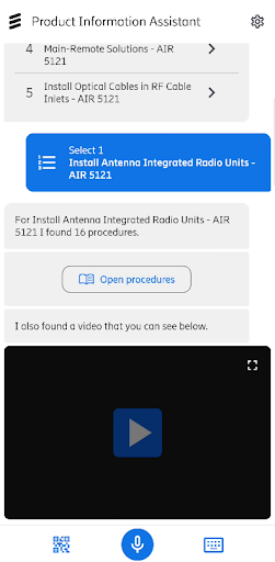 Product Information Assistant Screen 2