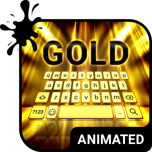 Download APK Golden Rays Animated Keyboard Latest Version