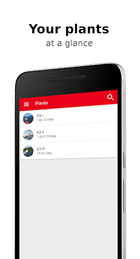 Android application E3 Monitoring screenshort