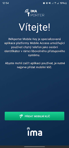 Android application IMAporter MobileAccess Key screenshort