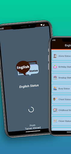 Android application English Status Hub screenshort