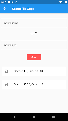 Grams To Cups Converter
