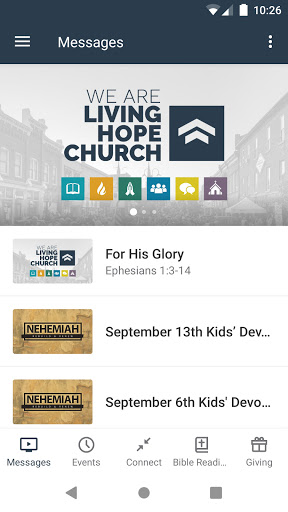 Android application Living Hope (Georgetown ON) screenshort