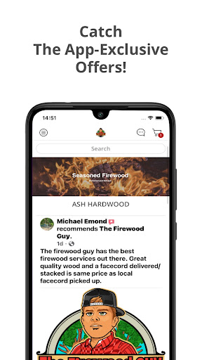 Screenshot of The Firewood Guy