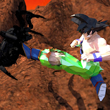 Fictional Green Goku Vs Mutant Spiders icon