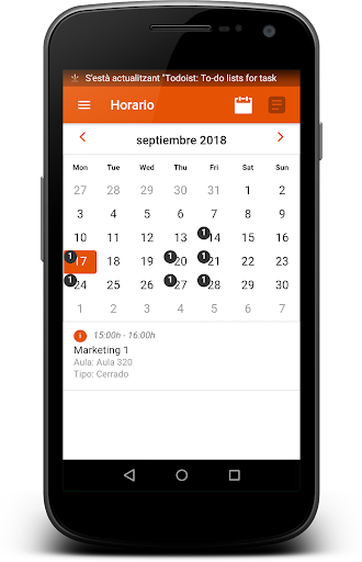 Android application Formació Miró screenshort