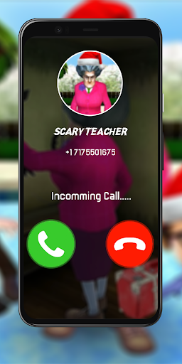 Make Call from Scary teacher Screen 2