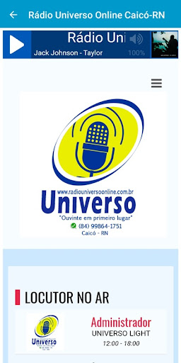 Rádio Universo Online Caicó-RN Screen 3