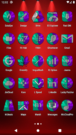 Teal and Purple Icon Pack Screen 3
