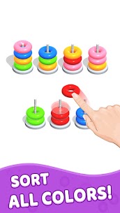 Color Hoop Stack – Sort Puzzle Mod Apk 1.1.5 (Free Purchases) 1