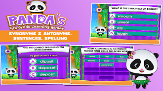 Game screenshot Panda 4th Grade Learning Games apk download
